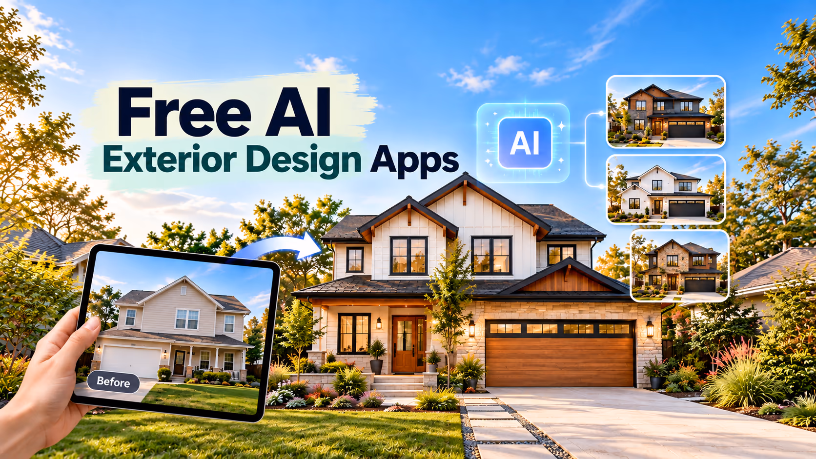 free ai exterior design apps for house makeovers