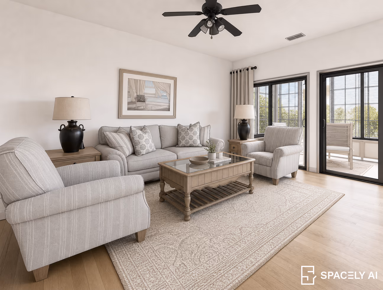 Spacely AI Redesigned Living Room