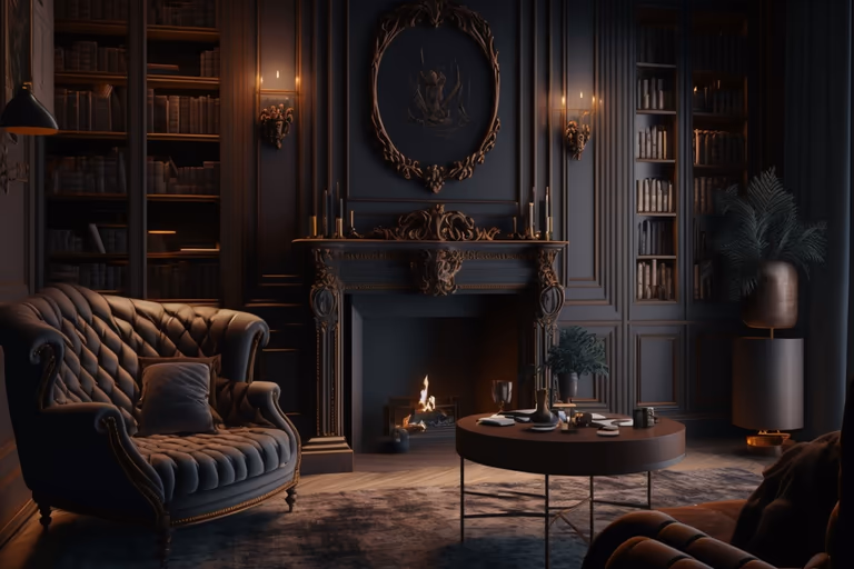 Dark Academia Interior Design