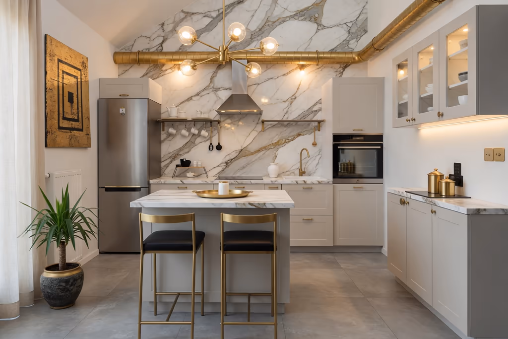 Kitchen design generated by VisualizeAI