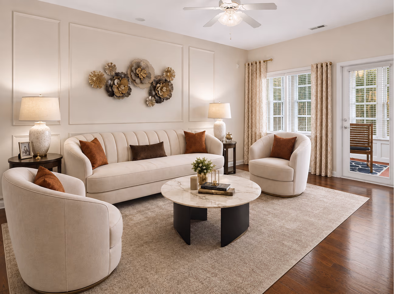 DecorAI Redesigned Living Room
