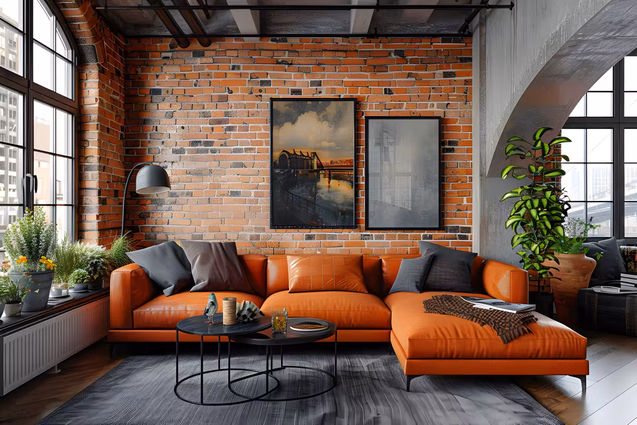 Industrial Interior Design Where Raw Materials Meet Modern Minimalism — and AI Innovation