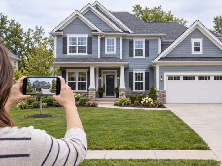 taking a clear photo to virtually paint house exterior